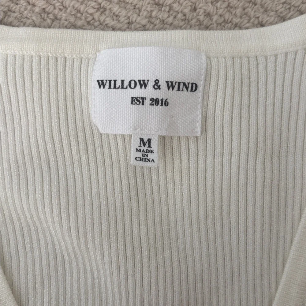 Floral Embroidered Cream Cardigan - Picture 2 of 6